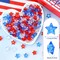 300-Piece 4th of July Table Scatter – Patriotic Red, White & Blue Acrylic Star Gems for Vase Fillers, DIY Crafts, Memorial Day, Birthday & Independence Day Decorations
